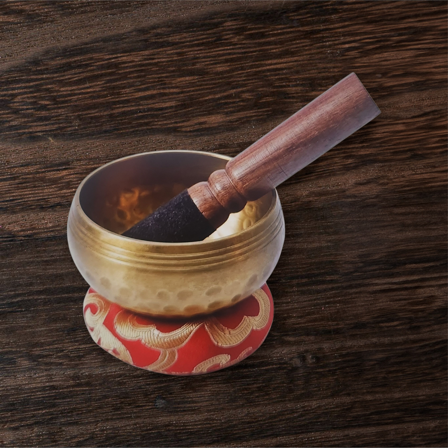 Handmade Tibetan Singing Bowl Gift Set - for Meditation, Sound Healing & Chakra Balancing-Includes Mallet & Cushion