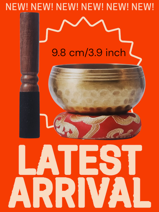 Handmade Tibetan Singing Bowl Gift Set - for Meditation, Sound Healing & Chakra Balancing-Includes Mallet & Cushion